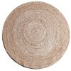 Carpet Jute round 220x220 cm - black