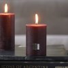 Rustic Candle burgundy 7x10
