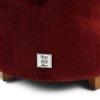 Taburetka Bowery, Velvet, Burgundy