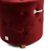 Taburetka Bowery, Velvet, Burgundy