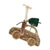 Ozdoba na stromček Rustic Rattan Car Ornament