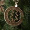 Ozdoba na stromček Rustic Rattan Christmas Tree Hanger