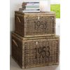 Rustikální ratanový koš S/2 L