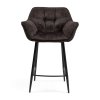 Nízká barová stolička Carnaby Counter, Cacao