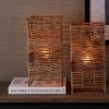 Svícen Rustic Rattan Plaisance