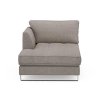 West Houston Chaise Longue Left, Washed Cotton