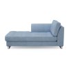 West Houston Chaise Longue Left, Washed Cotton