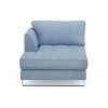 West Houston Chaise Longue Left, Washed Cotton