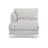 West Houston Chaise Longue Left, Washed Cotton