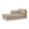 West Houston Chaise Longue Left, Washed Cotton