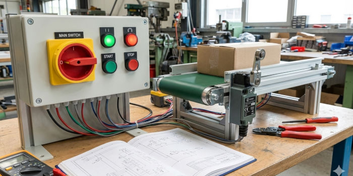 Ako navrhnúť ovládanie stroja: vačkové, panelové a koncové spínače