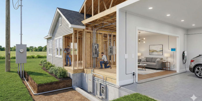 Kompletná elektroinštalácia rodinného domu: 7 krokov od prípojky po poslednú zásuvku