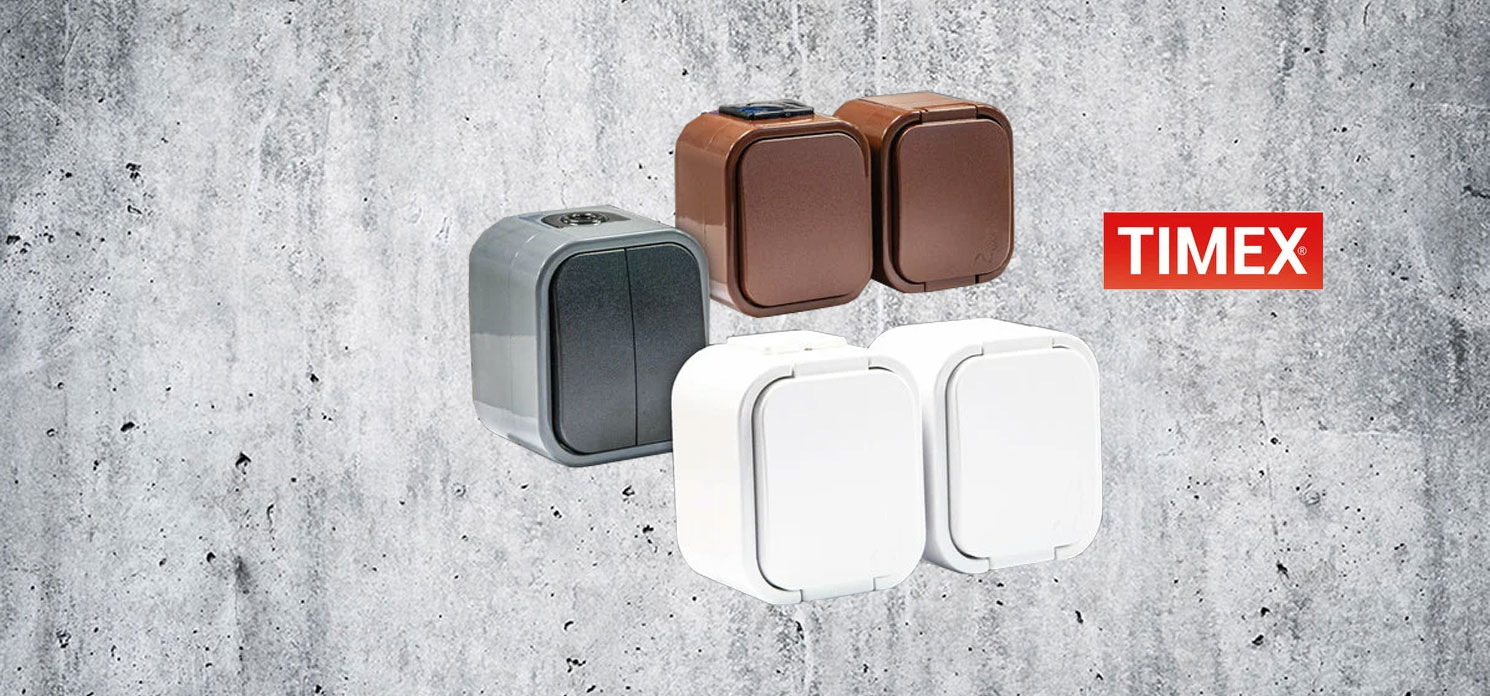 Vypínače a zásuvky TIMEX