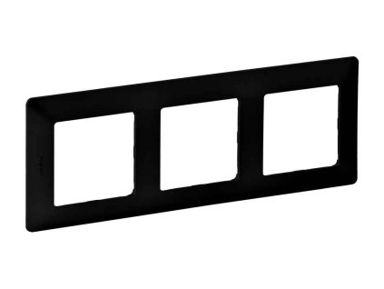 Čierny matný trojnásobný rámik Legrand Valena Life 754253