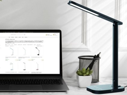 LED stolná lampa KIARA 7W stmievateľná s USB + nočné svetlo + časovač - DL4304/W