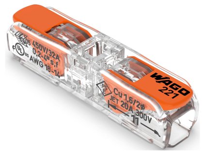 Priebežná spojovacia svorka WAGO 221-2411 Inline pre opravu káblov