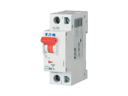 Eaton PL7 B10 1+N pólový 10A 10kA na DIN lištu