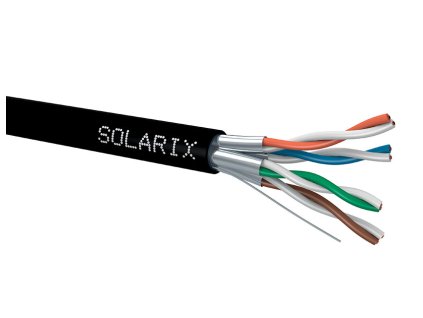 Dátový kábel pevný Solarix - SXKD-6A-STP-PE - 26000040