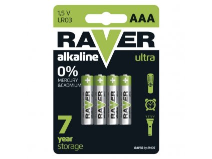 Alkalická batéria RAVER LR03 (AAA) - B7911