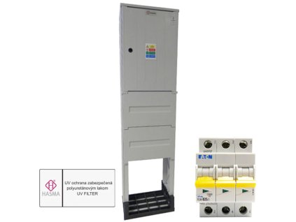 Elektromerový rozvádzač HASMA RE 1.0 FE L XXA P1 pilierový pre oblasť SSD s otvorenými dve