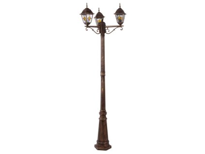 Vonkajšie stojanové svietidlo Monaco 8186 - E27 3x max. 60W - antická zlatá