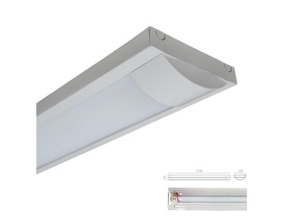 EMITHOR 38211 XELO LED 2xLED22W,4000K,WH/CL,DIRECT CON