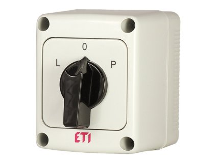 Vačkový prepínač reverzačný ETI CS 16 11 U L0PPN v plastovom kryte IP65
