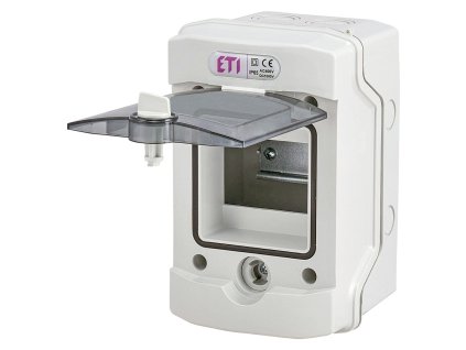 Rozvodnica ETI ECH-4G IP65 na omietku 4 moduly s priehľadnými dvierkami