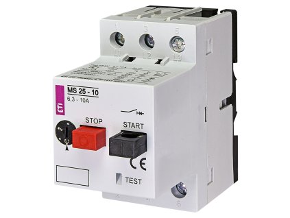 Motorový spúšťač ETI MS25-10 6,3-10A pre ochranu elektromotorov