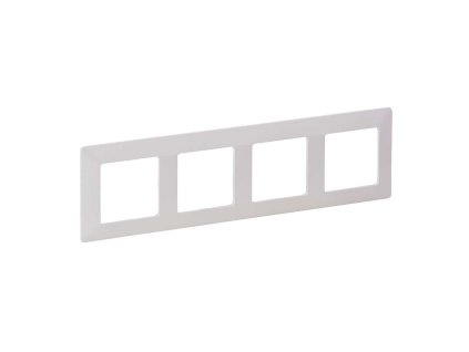 Biely štvornásobný rámik Legrand Valena Life 754004 horizontálny vertikálny