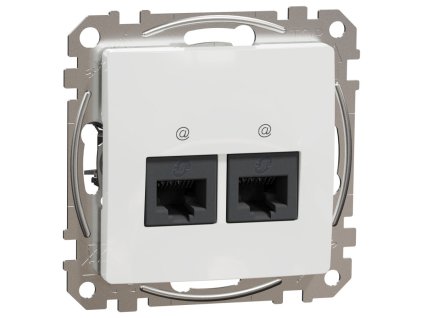 SEDNA Design - SDD111452 - Dátová zásuvka 2xRJ45 kat. 5e UTP - Biela