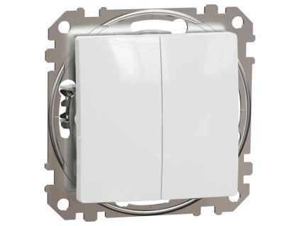 SEDNA Design - SDD111108 - Prepínač dvojitý striedavý r.6+6 - Biela