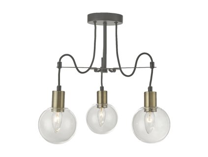 LUXERA 64402 ABRAZO 3xE14/40W,ABS/CLEAR