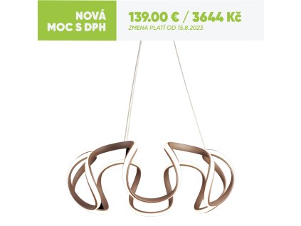 LUXERA 18201 PASSO LED/40W,3000K, BROWN/WHITE