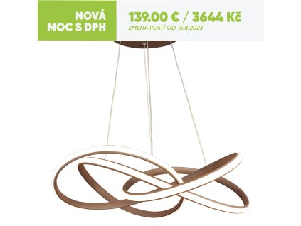 LUXERA 18202 PASSO LED/40W,3000K,BROWN/WHITE