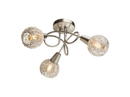 PREZENT 27502 CARIER 3xE14/40W, NICKEL SATIN