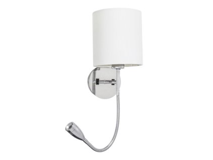 Nástenné svietidlo Larkin 6529 - E27 1x max. 40W + LED 3W - chrómová