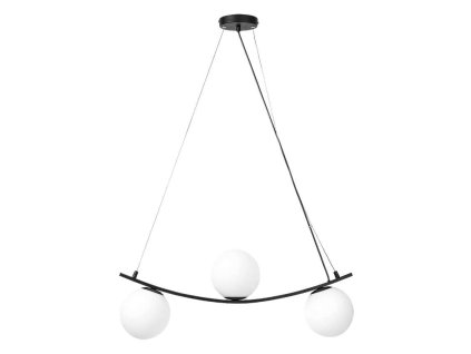 Závesné svietidlo Aslan 3469 - E14 C37 3x MAX 5 - matná čierna