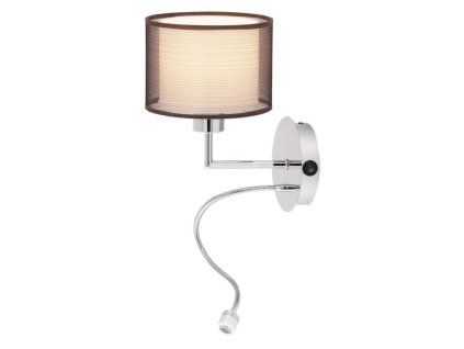 Nástenné svietidlo Anastasia 2629 - E27 1x max. 60W + LED 1W - chrómová