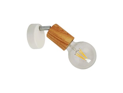 PREZENT 61213 VEDMA 1xE27/G80/40W,LIGHT WOOD, M.WHITE