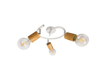 PREZENT 61215 VEDMA 3xE27/G80/40W,LIGHT WOOD,M.WHITE