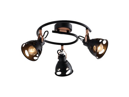 PREZENT 75456 NOTOS 3xE14/40W, BLACK/RED COPPER