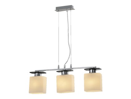 PREZENT 75460 FIRENZA 3xE27/60W, CHROME/WENGUE/WHITE