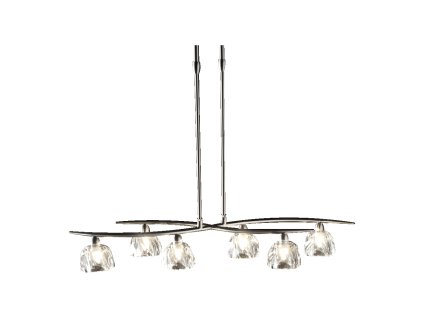 LUXERA 1558 SAMBA 6xG9/40W, NICKEL SATIN