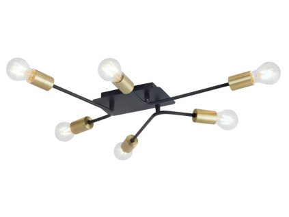 Stropné svietidlo Lanny 2103 - E27 6x max. 15W - čierna
