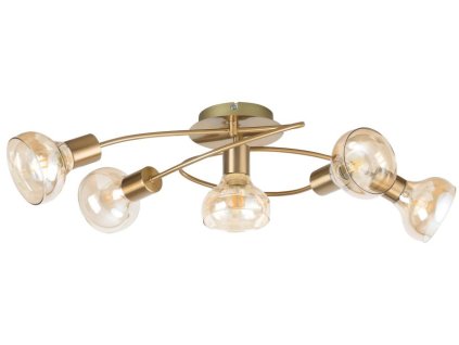 Stropné svietidlo Holly 5552 - E14 5x max. 40W - antická zlatá