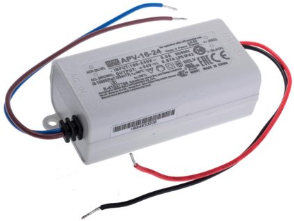 LED zdroj Mean Well APV-16-24 miniatúrny 24V 16W pre interiér