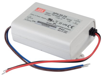 LED zdroj Mean Well APV-35-24 miniatúrny 24V 36W pre interiér