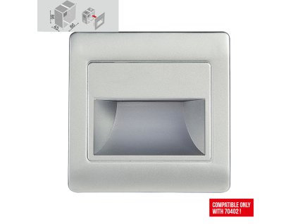 EMITHOR 70403 STEP LIGHT NET LED/1,5W, 4000K,SILVER