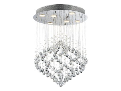 LUXERA 62412 CHESTER 6xGU10/50W, CHROME/CLEAR